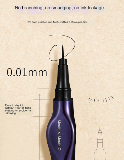 Quick-Dry Waterproof Liquid Eyeliner with Fine Tip