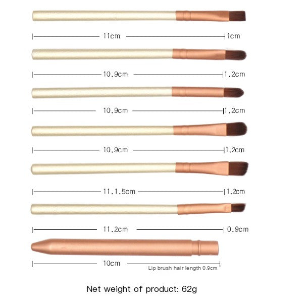 Printed Makeup Brush Set in Iron Box, 12 Pieces