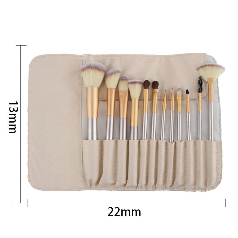 Makeup Brush Set, Short Handle, 12/18/24 Pieces