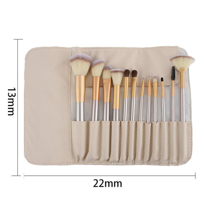 Makeup Brush Set, Short Handle, 12/18/24 Pieces