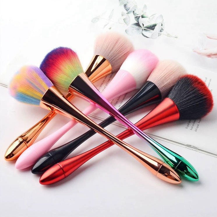 Multi-Functional Dust Brush for Nail Art and Makeup