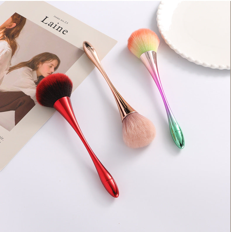 Multi-Functional Dust Brush for Nail Art and Makeup