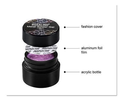 Metallic Brush Nail Gel and Nail Polish
