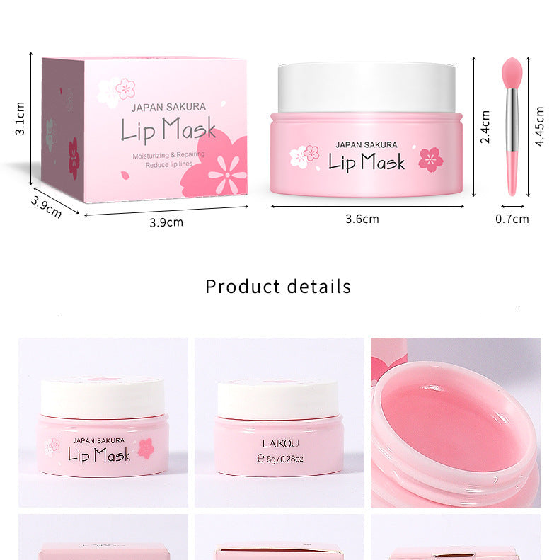 LAIKOU Cherry Blossom Lip Mask 8g Moisturizing Balm