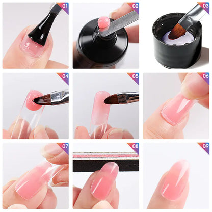Rosalind 6-Pack Nail Extension Gel Set 15ML Mixed Colors