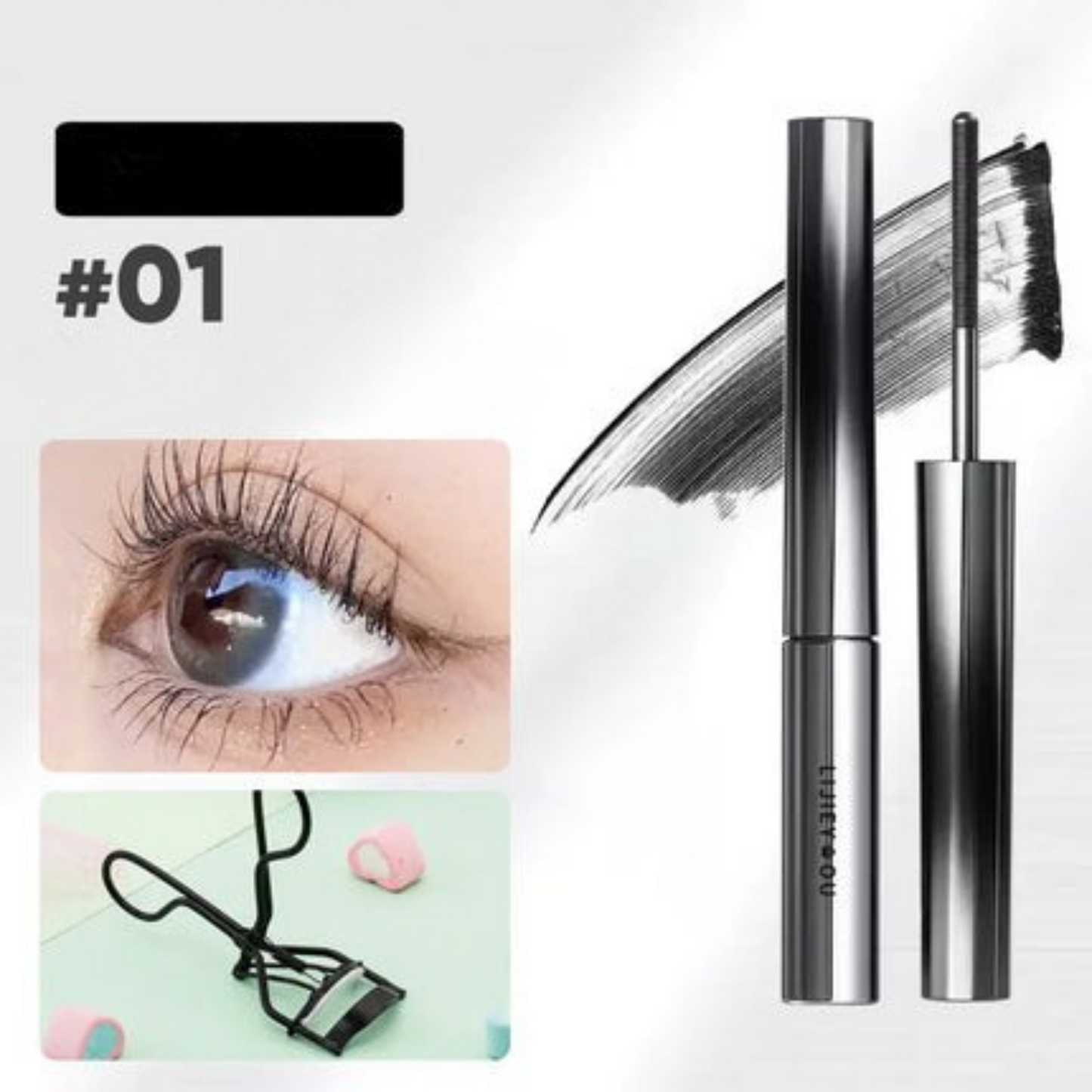 Waterproof Lengthening Curling Mascara for Lower Lashes