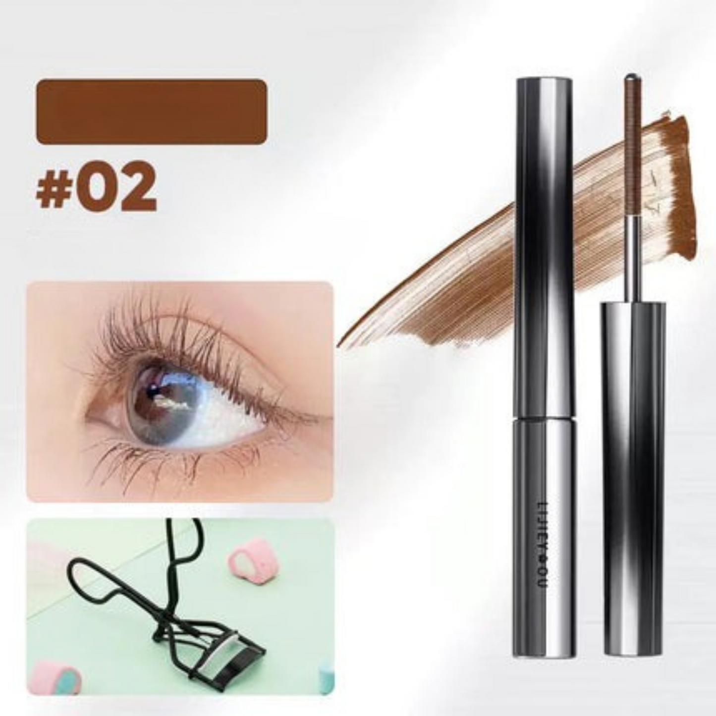 Waterproof Lengthening Curling Mascara for Lower Lashes