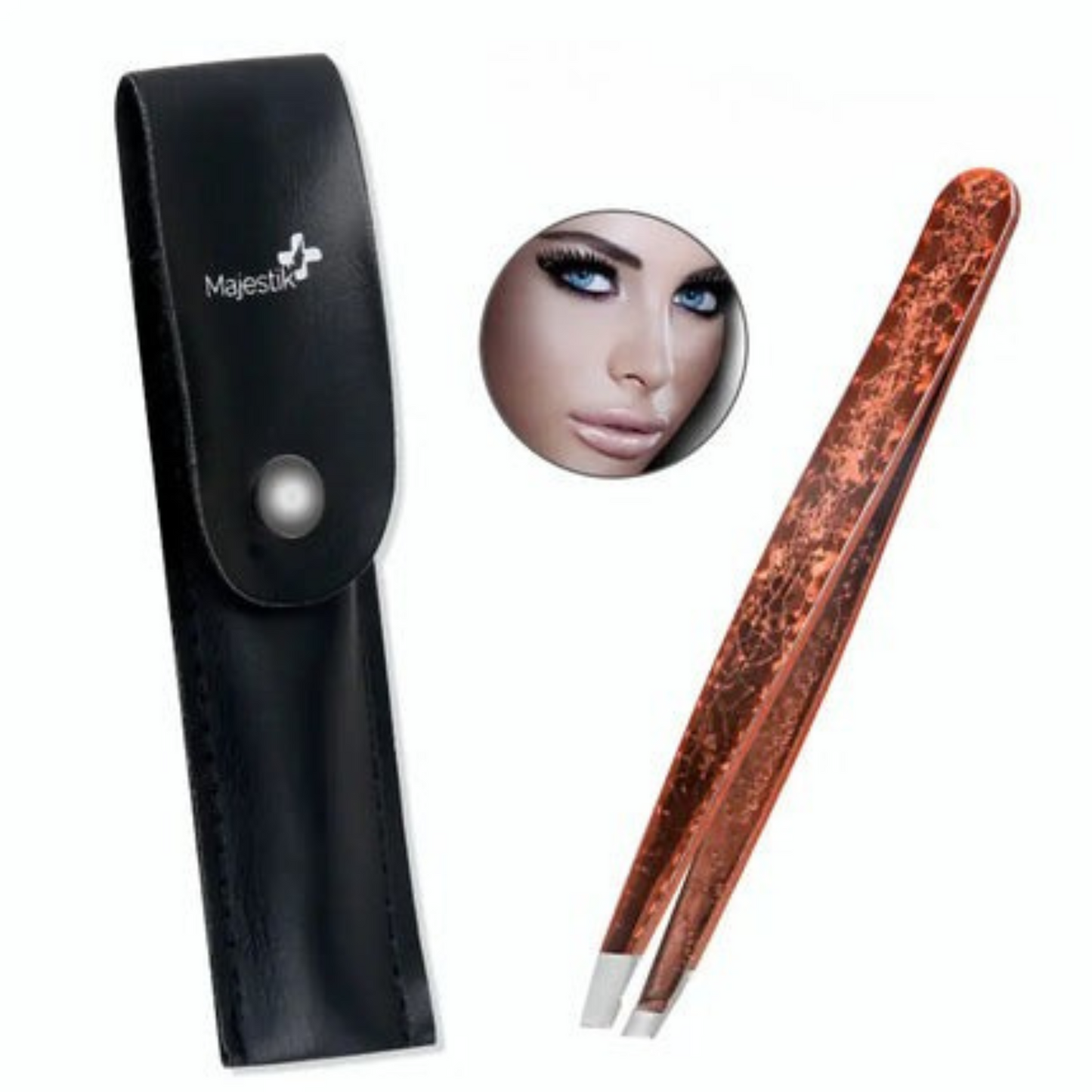 Double-Sided Stainless Steel Tweezers Beauty Set