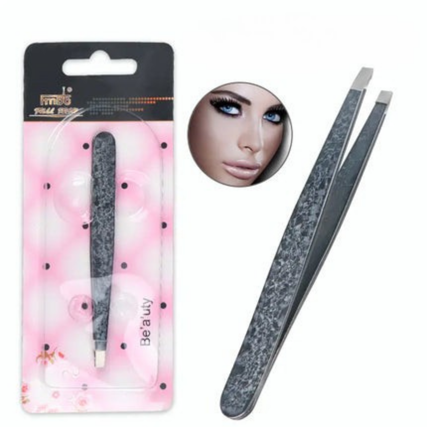 Double-Sided Stainless Steel Tweezers Beauty Set