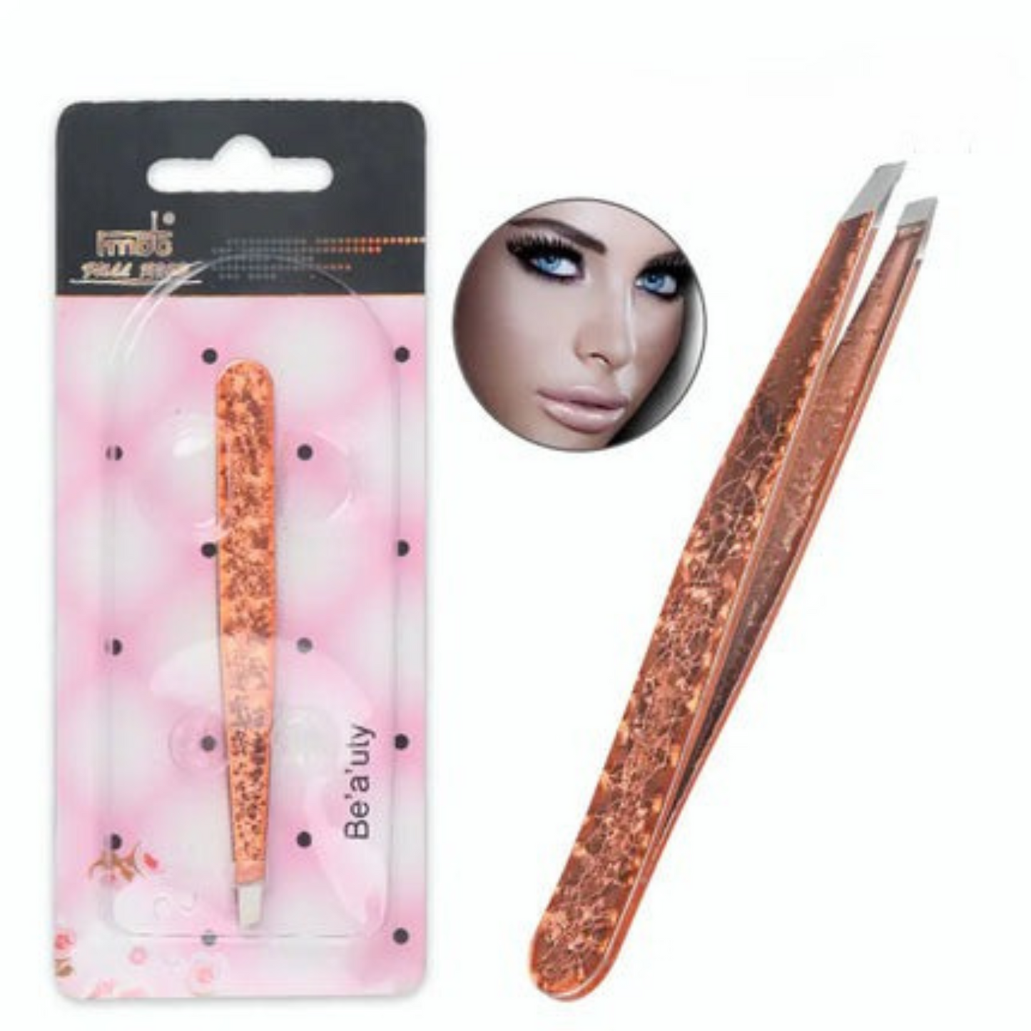 Double-Sided Stainless Steel Tweezers Beauty Set