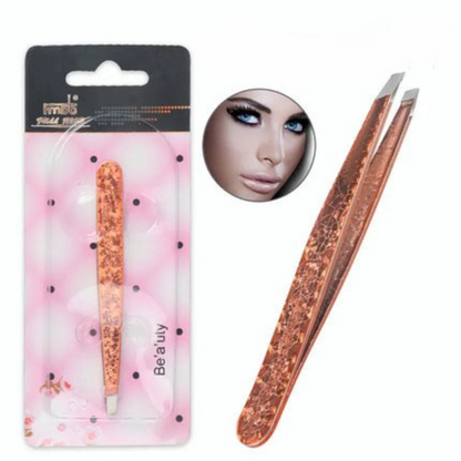 Double-Sided Stainless Steel Tweezers Beauty Set