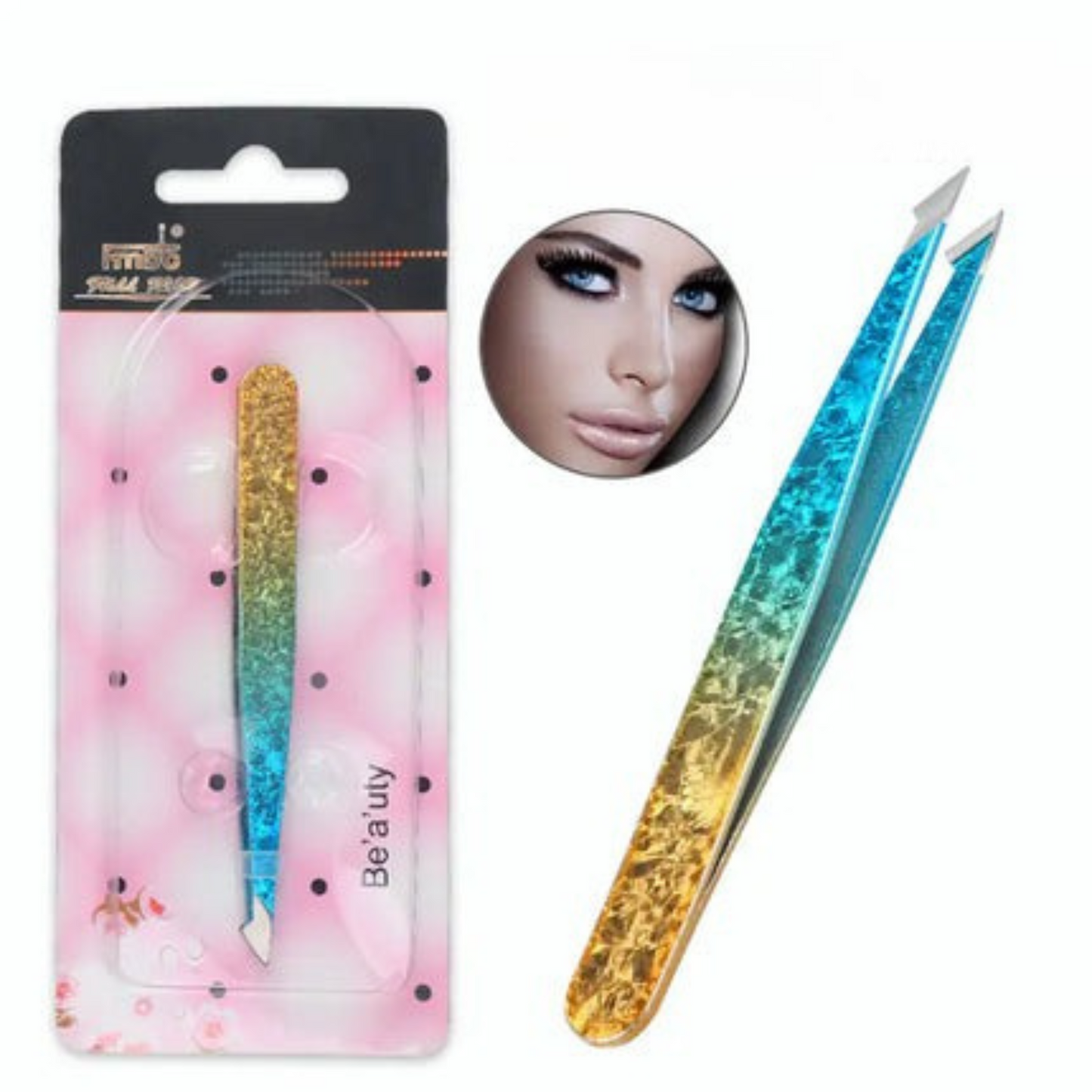 Double-Sided Stainless Steel Tweezers Beauty Set