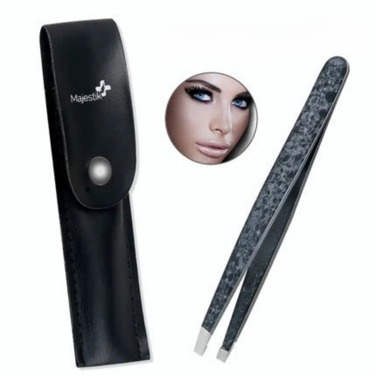 Double-Sided Stainless Steel Tweezers Beauty Set