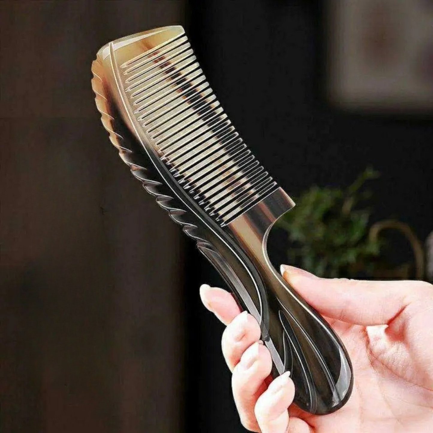 Hand Carved Sandalwood Massage Comb
