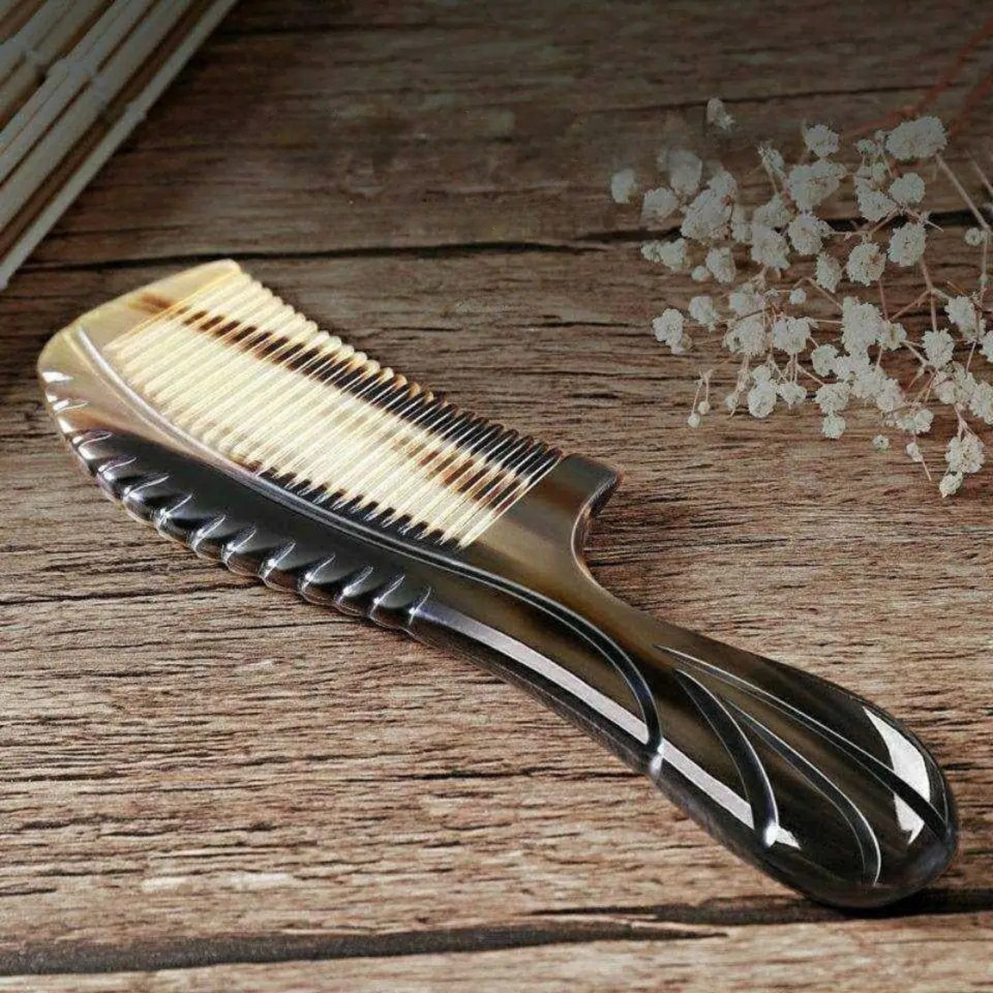 Hand Carved Sandalwood Massage Comb