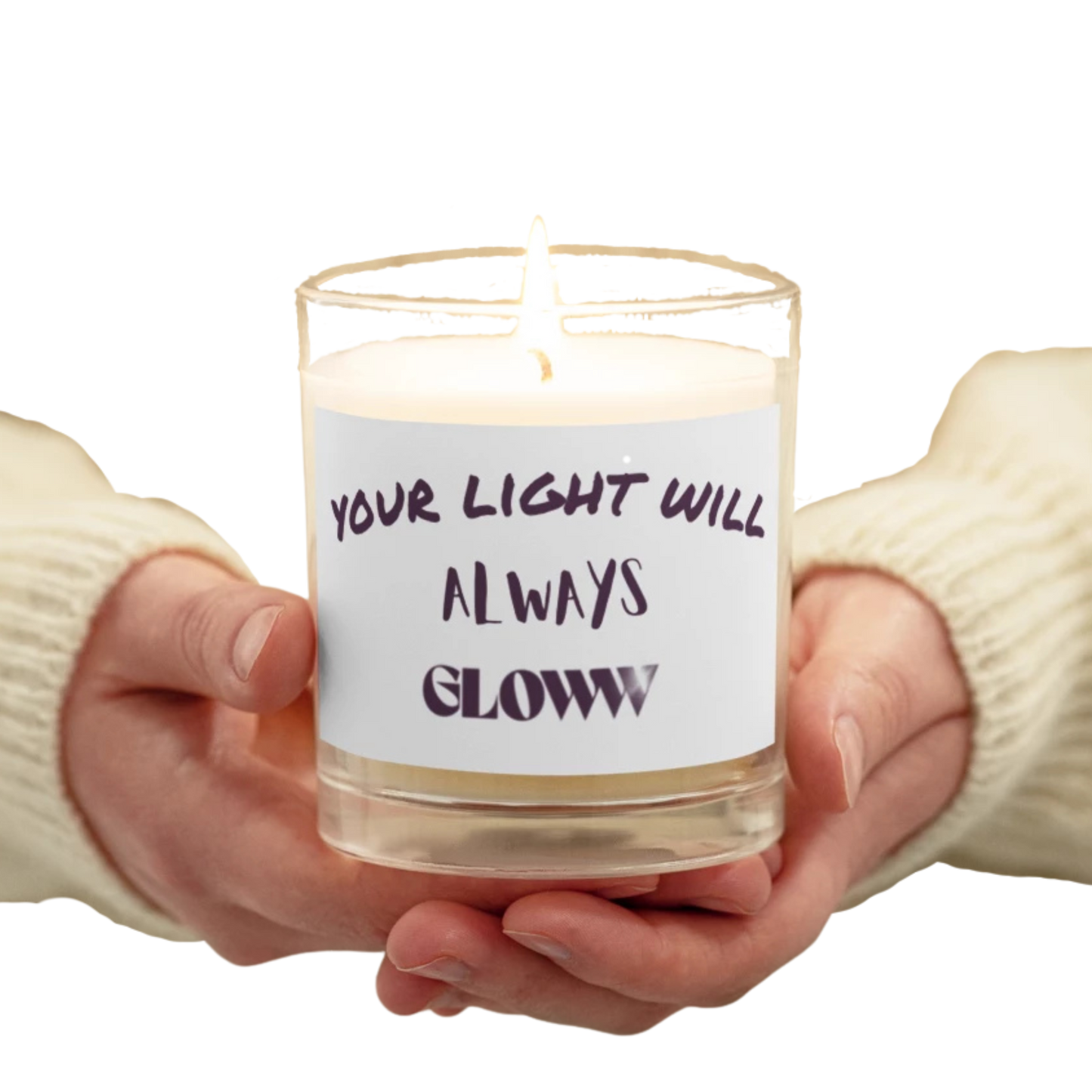 Gloww Custom Glass Jar Soy Wax Candle
