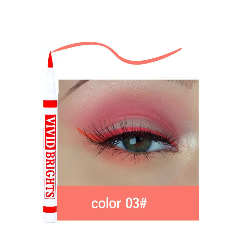 Matte Quick Dry Liquid Eyeliner - 6 Colors for Ladies