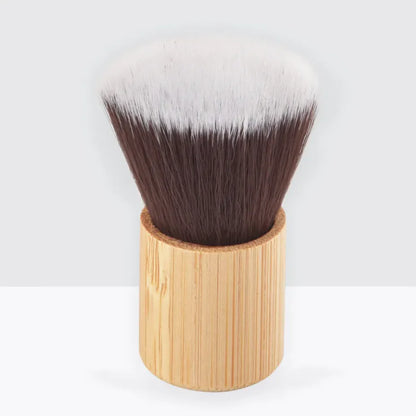 Women's Flat Makeup Brush with Bamboo Handle