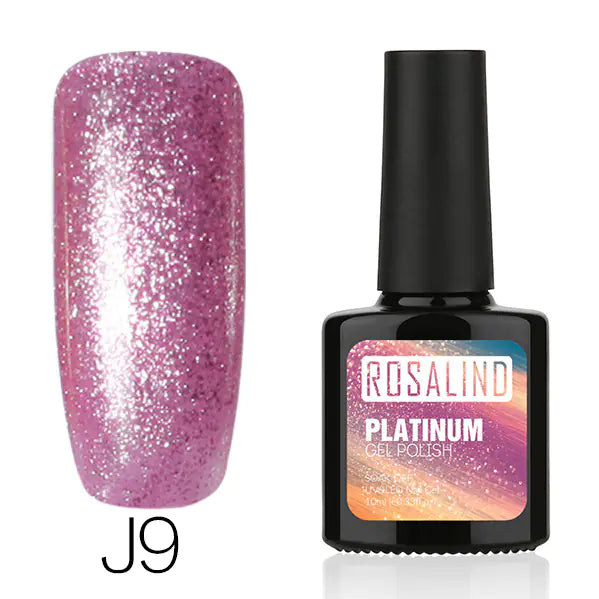 24-Color Platinum Gel Nail Set by ROSALIND