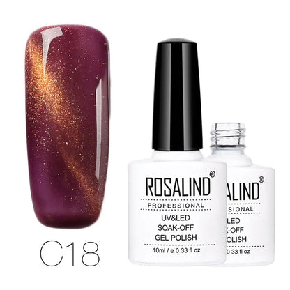 ROSALIND Cat Eye Gel Nail Polish - 30 Colors