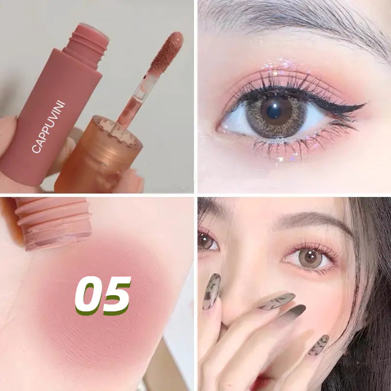 6 Colors Matte Nude Liquid Eyeshadow & Cream Blush