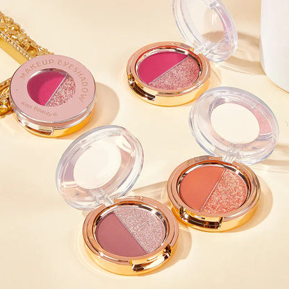 JADED Matte Gold Two-Color Eyeshadow Palette
