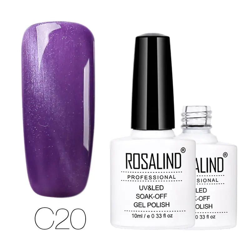 ROSALIND Cat Eye Gel Nail Polish - 30 Colors