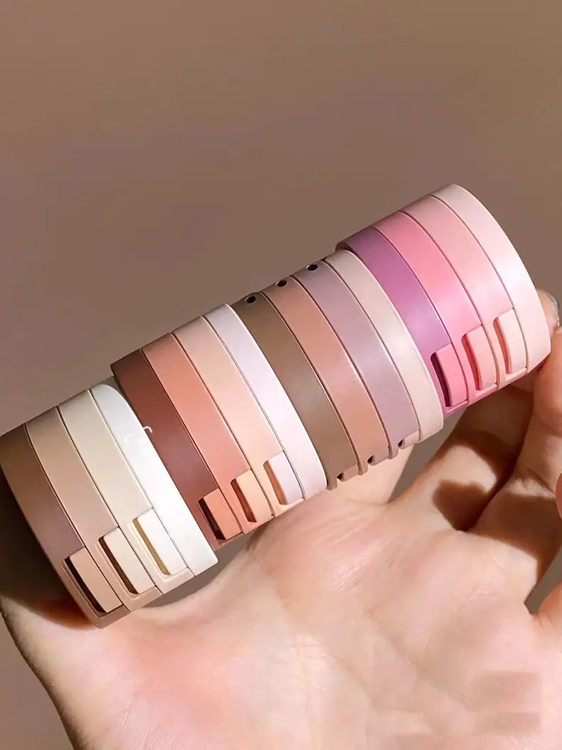 Three-Layer Earth Color Eyeshadow with Mirror