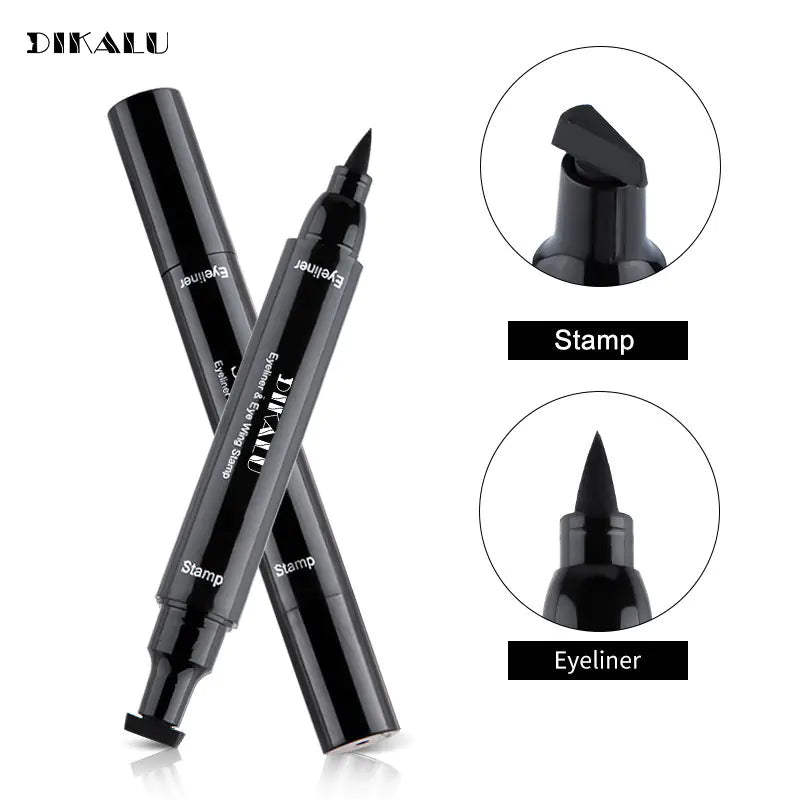 Dikalu Black Dual-Head Quick-Dry Waterproof Eyeliner