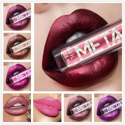 High-Pigment Lip Gloss Set: 12 Shimmer & Matte Shades