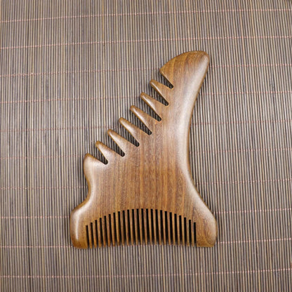 Handmade Golden Sandalwood Scalp Massager Comb