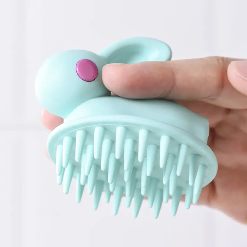 Soft Gel Shampoo Brush for Scalp Massage and Styling