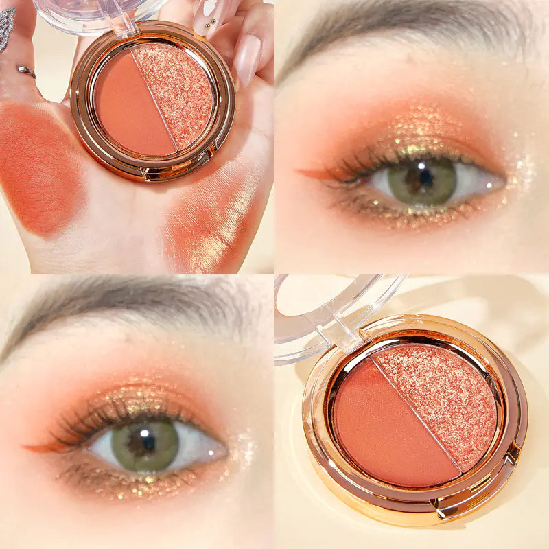 JADED Matte Gold Two-Color Eyeshadow Palette