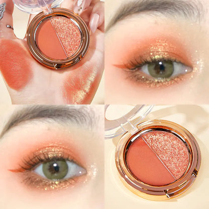 JADED Matte Gold Two-Color Eyeshadow Palette