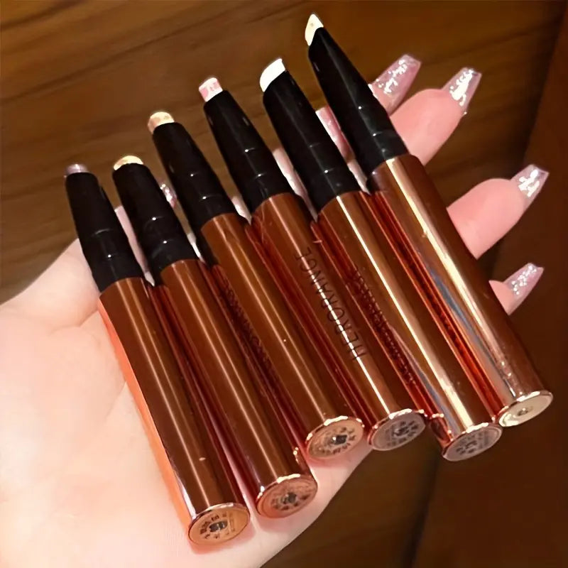 6 Color Highlighter Stick with Shimmer Finish Eyeliner