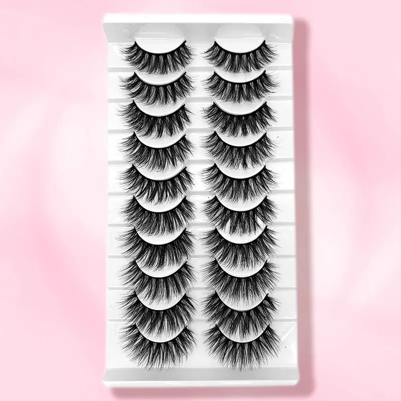 3D Handmade Faux Mink Eyelashes - 10 Pairs