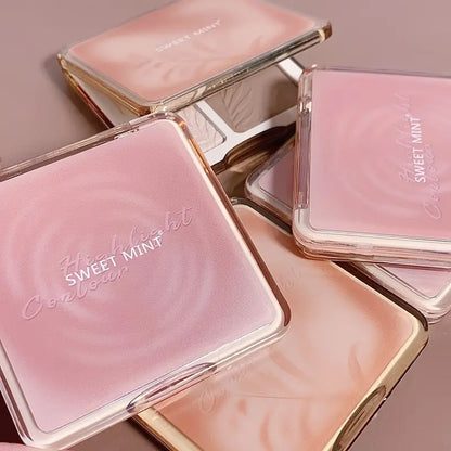 4 Colors Matte Shimmer Facial Highlighter Palette