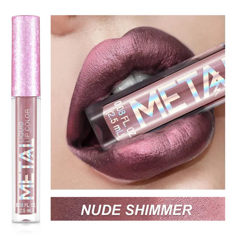 High-Pigment Lip Gloss Set: 12 Shimmer & Matte Shades