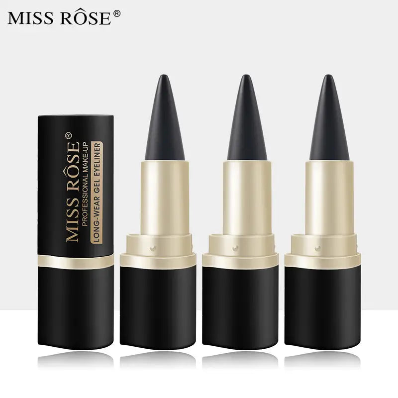 MISS ROSE Black Gel Eyeliner - Quick-Dry Matte Waterproof