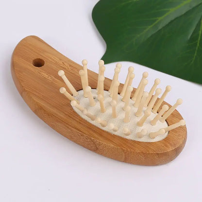 Custom Bamboo Mango Airbag Scalp Massage Comb