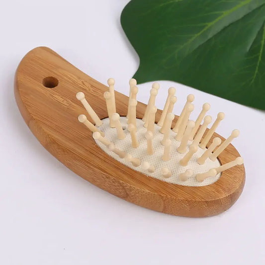 Custom Bamboo Mango Airbag Scalp Massage Comb