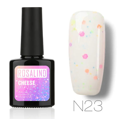 ROSALIND Gel Polish - Orange Dot Cheese Nail Gel