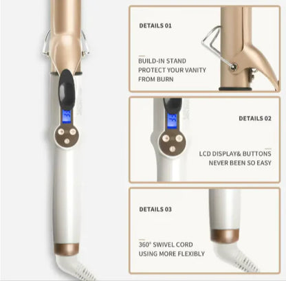 LCD Electric Curling Iron – Large Curl Styler