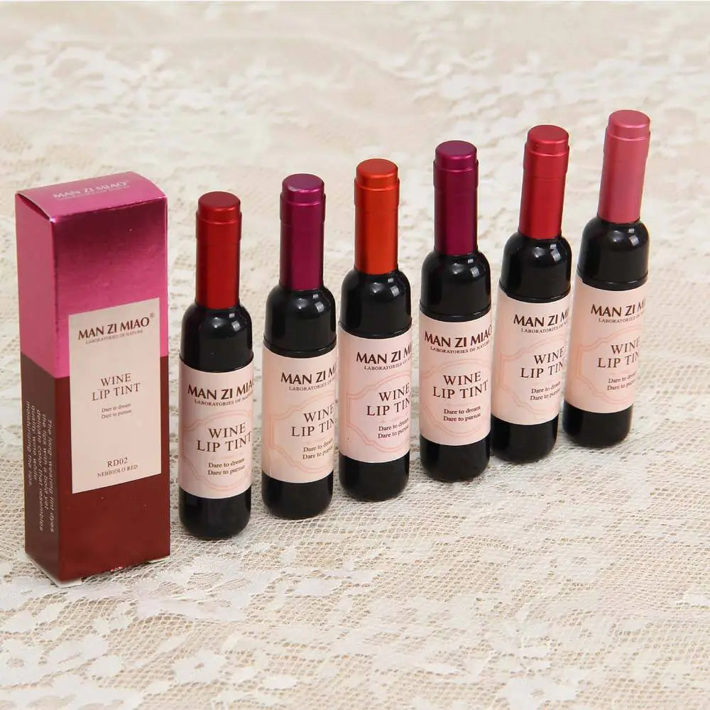 Red Wine Bottle Lip Gloss - Matte Velvet Finish