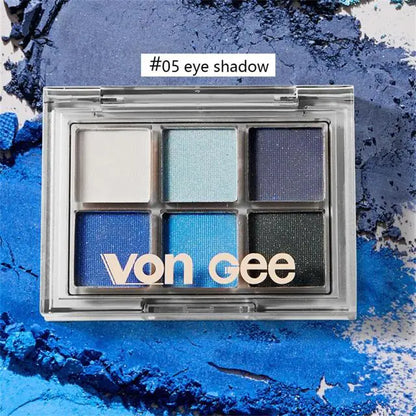 Six-Color Matte and Pearl Eyeshadow Palette