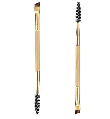 Double-Ended Bamboo Eyebrow Brush with Comb