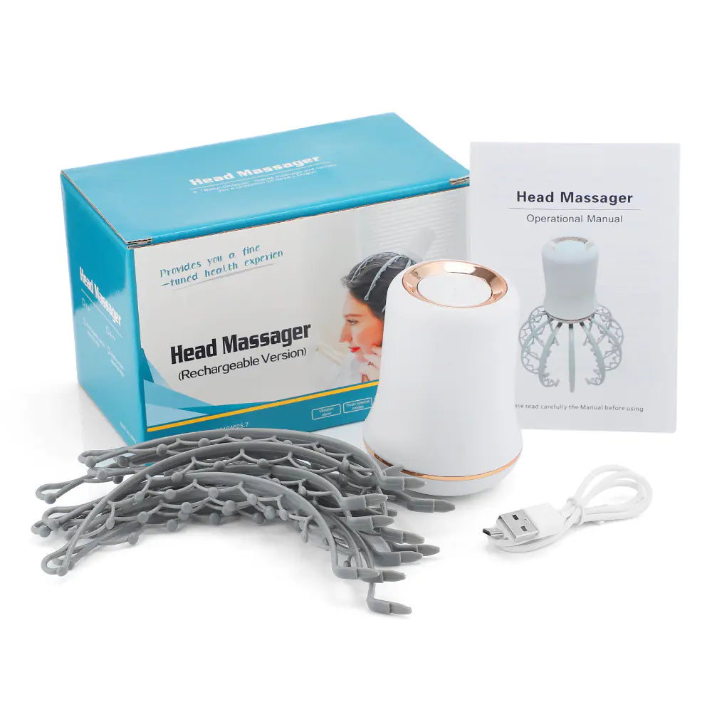 Cross-Border Electric Octopus Head Massager