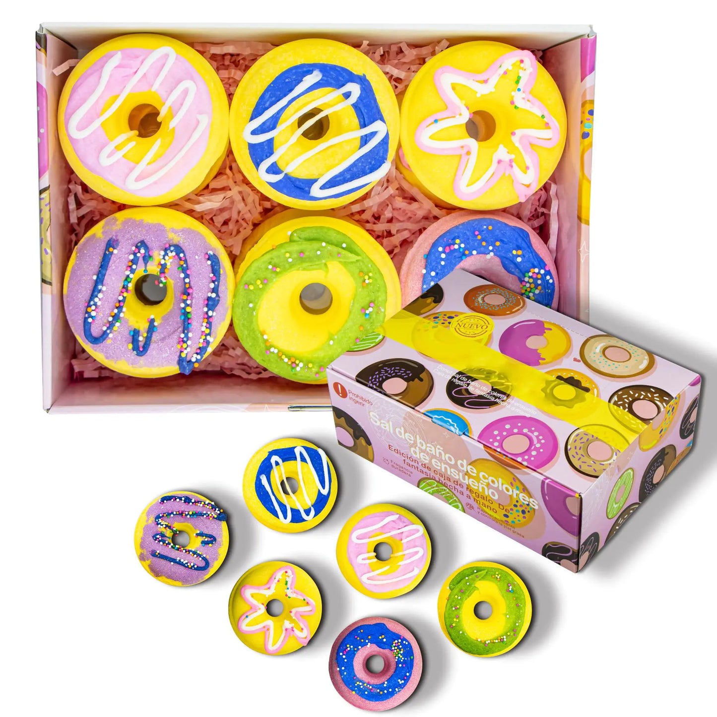 Donut Series Bath Bombs Set for Relaxing Soak