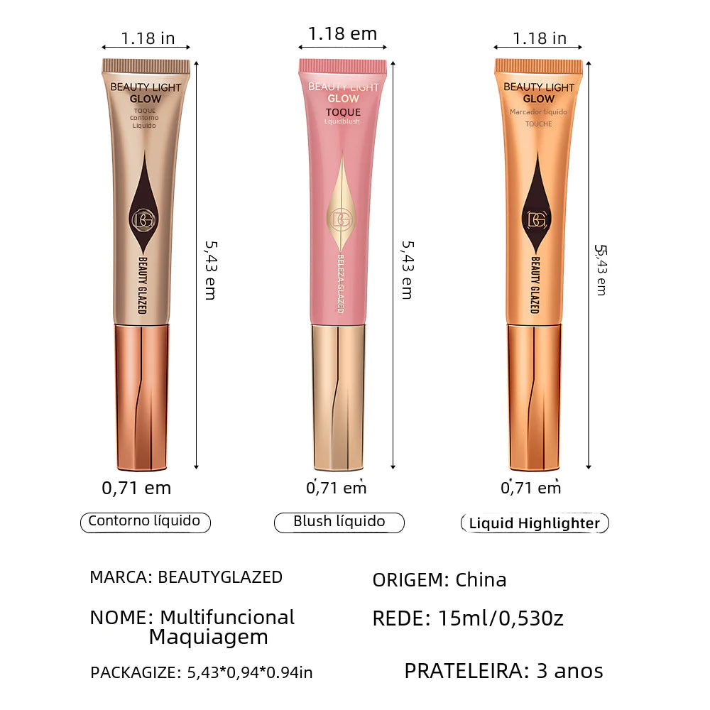Beauty Glazed Liquid Blush Highlighter Contour Pen