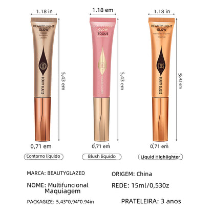 Beauty Glazed Liquid Blush Highlighter Contour Pen